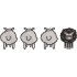 Cute White And Black Sheep Embroidery Design