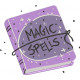 Magic Spells Book Embroidery Design