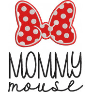 Mommy Mouse Embroidery Design