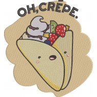 Oh Crepe Embroidery Design