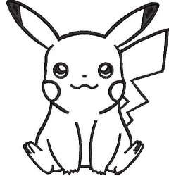 Electric Mouse Embroidery Design
