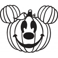 Pumpkin Face Embroidery Design