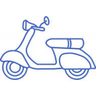 Scooter Embroidery Design