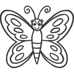 Cute Butterfly Embroidery Pattern