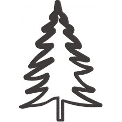 Christmas Tree Embroidery Design
