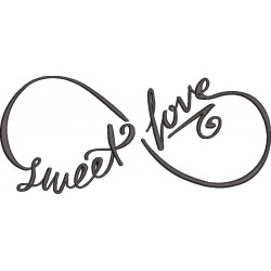 Sweet Love Embroidery Design