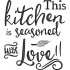 Kitchen is Seasoned With Love Embroidery Design 