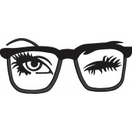 Winked Eyes Embroidery Design