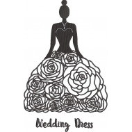 Wedding Dress Embroidery Design
