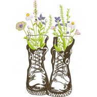 Floral Boots