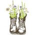 Floral Boots