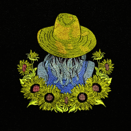 Sunflower Girl With Hat