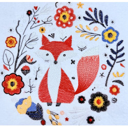 Floral Red Fox