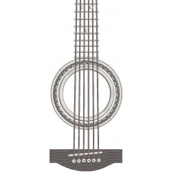 Guitar Embroidery Design