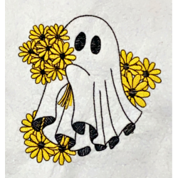 Spooky Floral Ghost