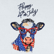 Happy 4th Of July Cow