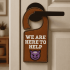 We Are Here To Help ITH Door Hanger
