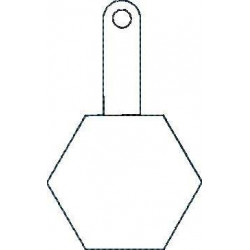 Hexagon Key Fob - ITH