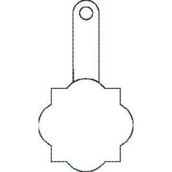 Hexagon Round Key Fob - ITH