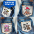  Baby Highland Cow Pack of 4 Embroidery Designs
