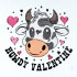Howdy Valentine Cow