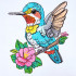 Floral Hummingbird 