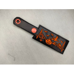 Spooky Snap Tab In the Hoop Embroidery Design