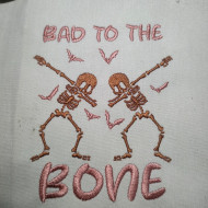 Bad to the Bone Halloween Design