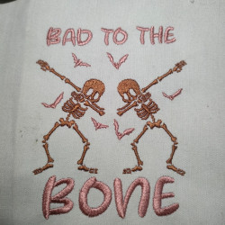 Bad to the Bone Halloween Design