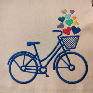 Colorful Hearts' Bicycle