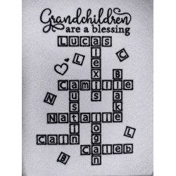 Custom Digitizing Grand Children Names No instant Download