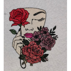  Woman With Roses 