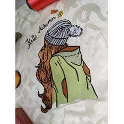 Hello Autumn Embroidery Pattern