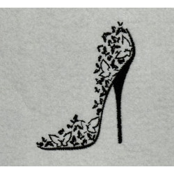 Butterfly Sandal Embroidery Design