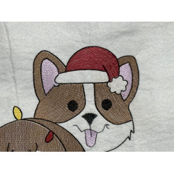 Corgi Christmas Dog