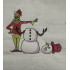 Christmas Thief With Snowman