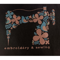 Floral Sewing Machine
