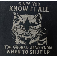 Know it All Funny Kitten Quote