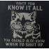 Know it All Funny Kitten Quote