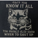 Know it All Funny Kitten Quote