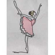 Dancing Ballerina In Pink Frock
