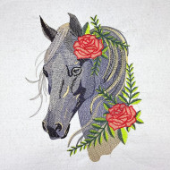 Floral Horse Head
