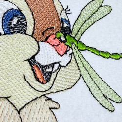 Baby Bunny And Dragonfly
