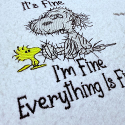 Everything Is Fine Nosey Dog Quote 