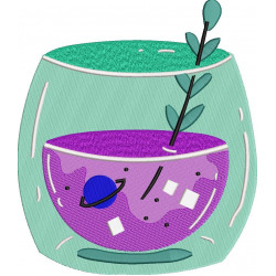Juice Bowl Embroidery Design