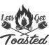 Lets Get Toasted Embroidery Design 