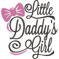 Little Daddy's Girl Embroidery Design 