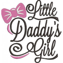Little Daddy's Girl Embroidery Design 