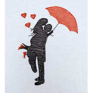 Couple Under An Umbrella