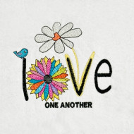 Love One Another Sunflower Quote